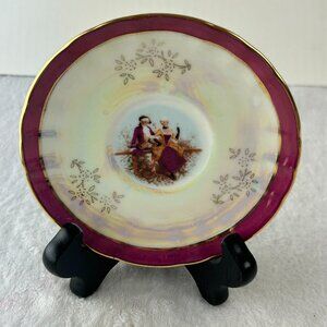 TIGER YEDI INC Fine Porcelain Japan Style Saucer, Victorian Era Design plate